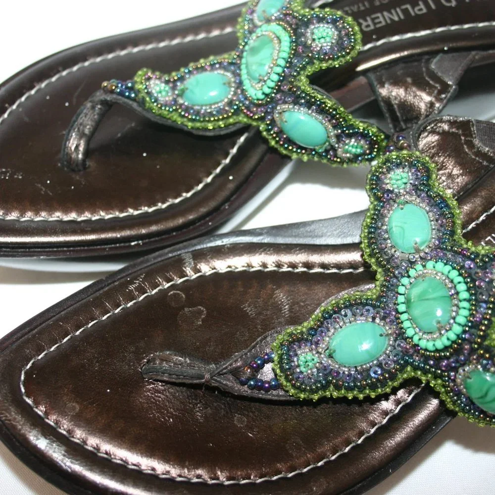 Donald Pliner Wedge Heel Sandal 'Cece" Size 8.5 J-894. New Condition. No box. - Picture 7 of 10